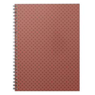 Retro, Polka dot braun Notizblock