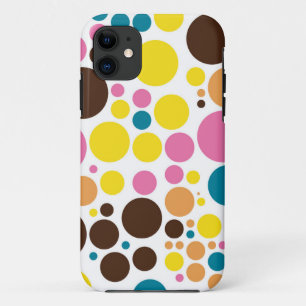 Retro Polka Dot Mosaic Muster Case-Mate iPhone Hülle