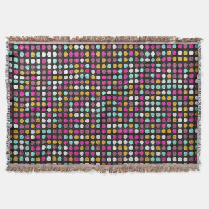 Retro Polka Dot Painted Leinwand #4 Decke