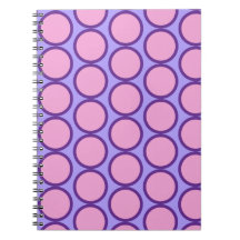 Retro-Polka-Punkte-Design in Rosa, Lila und Gelb 