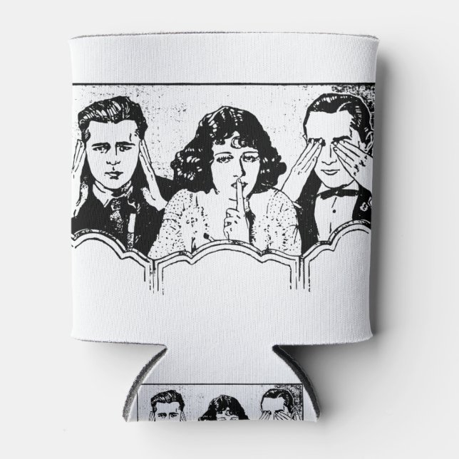 Retro Polyamory - Throuple - Spooning - Trial Dosenkühler (Vorderseite)