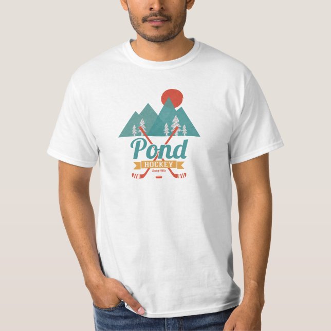 Retro Pond Hockey T-Shirt (Vorderseite)