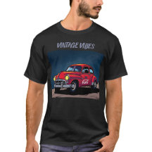 Retro Pontiac unter dem Sternenhimmel der Wüste