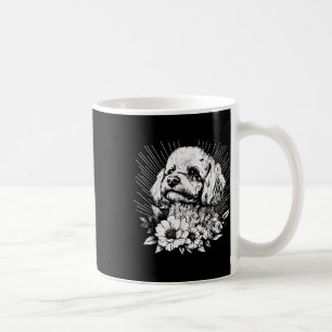 Retro Poodle Dog Lover Tattoo Style Kaffeetasse