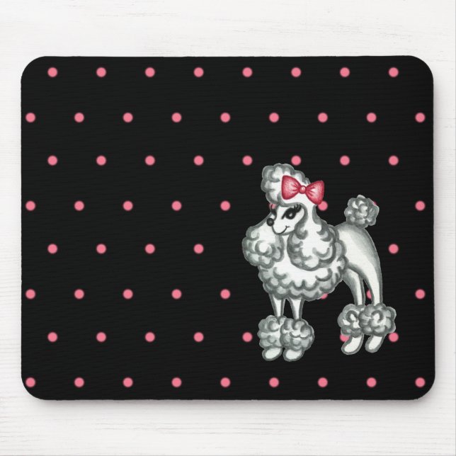 Retro Poodle Mousepad (Vorne)