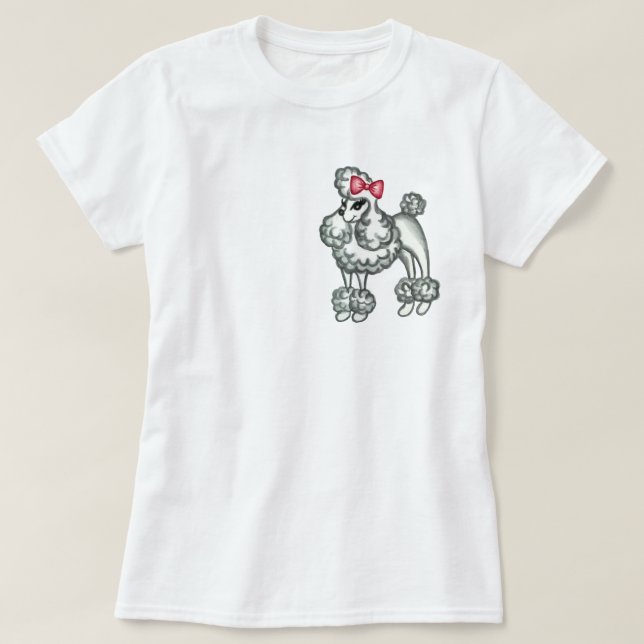 Retro Poodle T - Shirt (Design vorne)