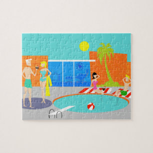 Retro Pool Party Puzzle