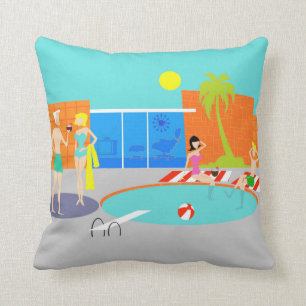 Retro Pool-Partythrow-Kissen Kissen