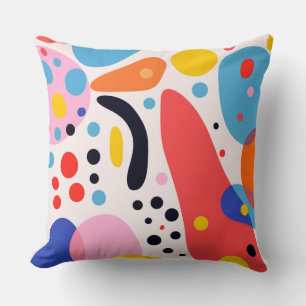 Retro-Pop-Abstrakt-Blobs-Kissen Kissen