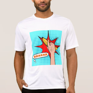 Retro-Pop-Art-Banane im Comicbuch-Stil T-Shirt