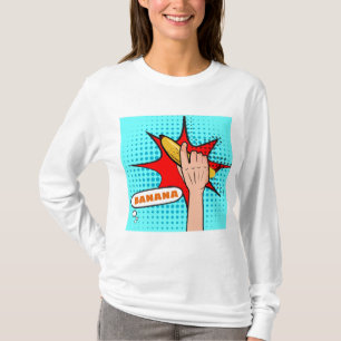 Retro-Pop-Art-Banane im Comicbuch-Stil T-Shirt