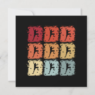 Retro Pop Art Boulderkletterer Einladung