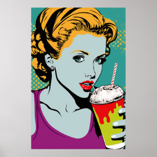 Retro Pop Art Collection Poster