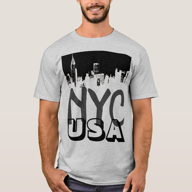 Retro Pop Art Comic New York City NYC USA T-Shirt (Vorderseite)