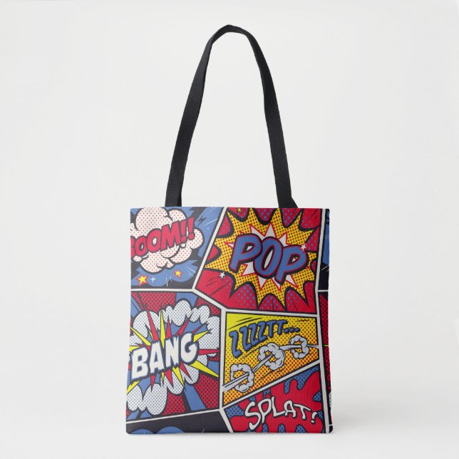 Retro-Pop-Art, Comic-Schreimuster. (Vorderseite)