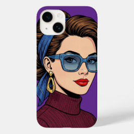 Retro-Pop-Art-Frauenhandyhülle Case-Mate iPhone 14 Hülle