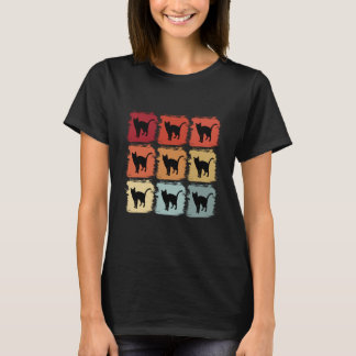 Retro-Pop-Art-Geschenkidee für Siamkatzenliebhaber T-Shirt