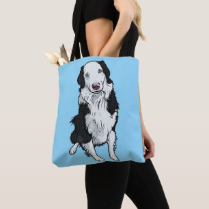 Retro-Pop-Art-Grafik eines Australian Shepherd Hun
