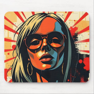 Retro Pop Art Mouse Pad Mousepad