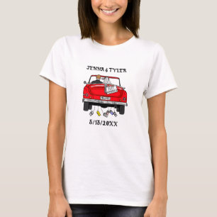 Retro Pop Art Mr & Mrs.   Nur Verheiratet Got T-Shirt