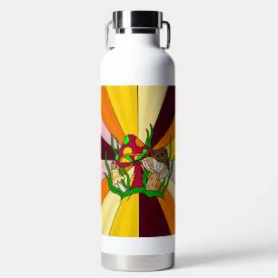 Retro Pop Art Mushrooms Trinkflasche