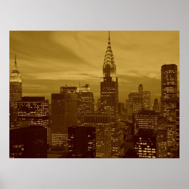 Retro Pop Art New York City Poster (Vorne)
