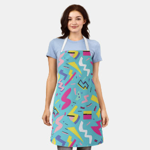 Retro Pop Art Pattern der 90er Schürze
