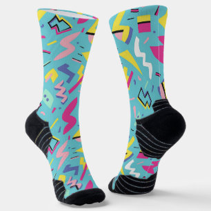 Retro Pop Art Pattern der 90er Socken