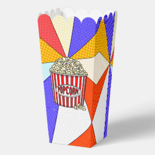 Retro Pop Art Popcorn Geschenkschachtel