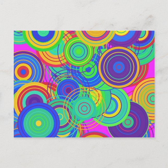 Retro Pop Art Postkarte (Vorderseite)