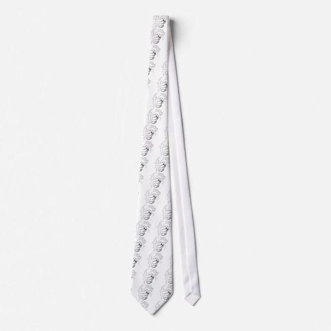 Retro Pop Art Smash Sketch Krawatte (Vorderseite)