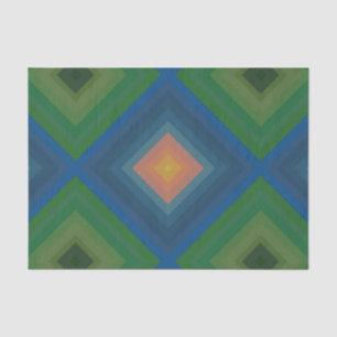 Retro Pop Art Strip Diamant Muster Seidenpapier