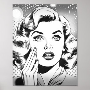 Retro-Pop-Art-Thema/Design Poster