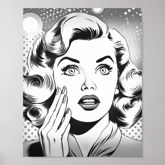 Retro-Pop-Art-Thema/Design Poster (Vorne)