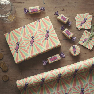 Retro-Pop-Art-umhüllte Süßigkeiten Geschenkpapier