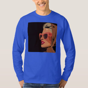 Retro Pop Art Woman mit Sonnenbrille Graphic T-Shirt