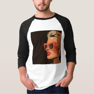 Retro Pop Art Woman mit Sonnenbrille Graphic T-Shirt