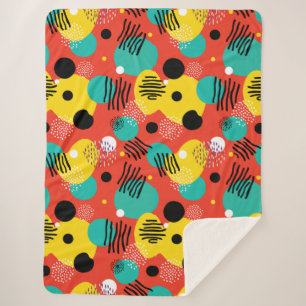 Retro-Pop-Color-Abstrakte Kunst Sherpadecke
