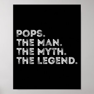 Retro-Pop Der Mensch der Mythos Der legendäre Vate Poster