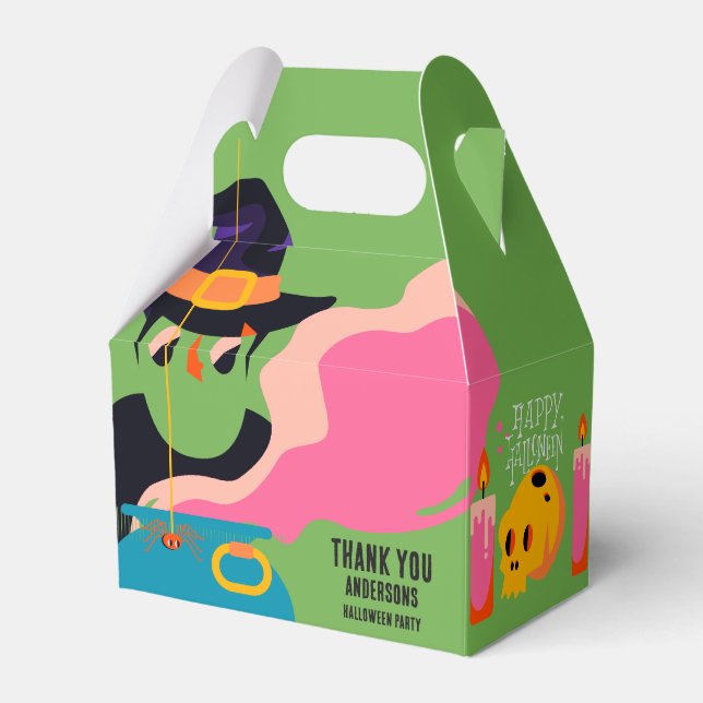 Retro-Pop Halloween Vintages KostümParty Geschenkschachtel (Vorderseite)