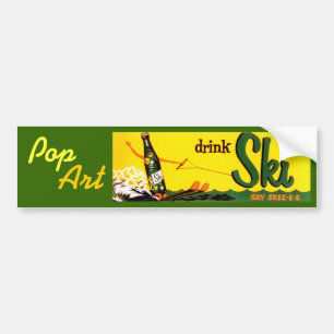 RETRO POP-KUNST-ANTHROPOMORPHER SODA Autoaufkleber