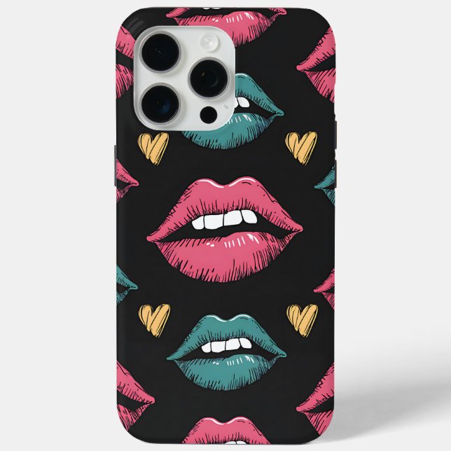 Retro Pop Kunst, Dichtung und Musik Case-Mate iPhone Hülle (Rückseite)