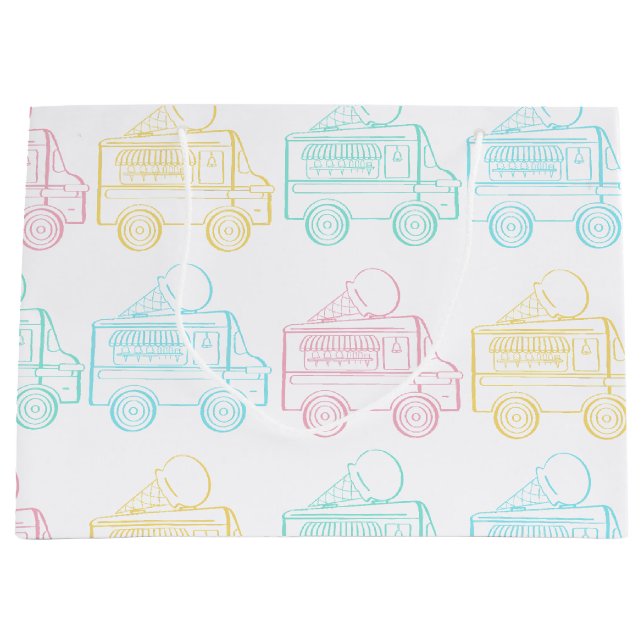 Retro Pop Kunst, Dichtung und Musik Große Geschenktüte (Vorderseite)