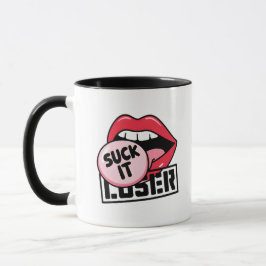 Retro Pop Kunst, Dichtung und Musik "Sind zum Kotz Tasse