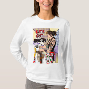 Retro Pop Kunst, Dichtung und Musik T-Shirt