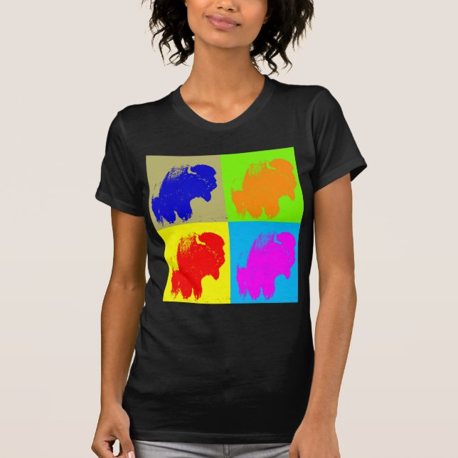 Retro Pop Kunst, Dichtung und Musik T-Shirt (Vorderseite)