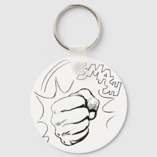 Retro Pop Kunst Schlucken Sketch Schlüsselkette Schlüsselanhänger