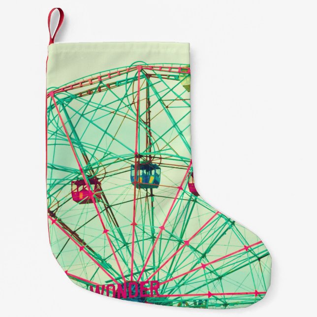 Retro Pop Sommerfest Kleiner Weihnachtsstrumpf (Vorderseite)