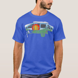 Retro Pop-Up Camper Vintages Naturdesign T-Shirt
