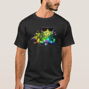 Retro-Pop-Uromastyx-Reptilien-Herpetologie-Kopfhör T-Shirt